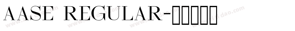 Aase Regular字体转换